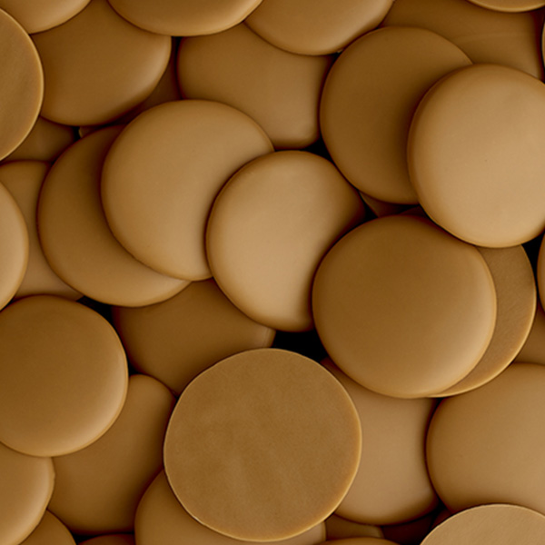 8kg Belcolade Cacao-Trace Drops Amber White 30%