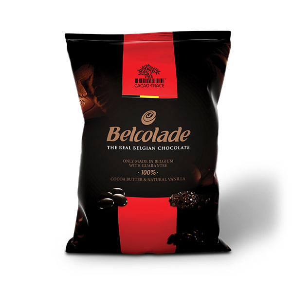 5kg Belcolade Cacao-Trace Drops Dark 55% -  Sugar Reduced J
