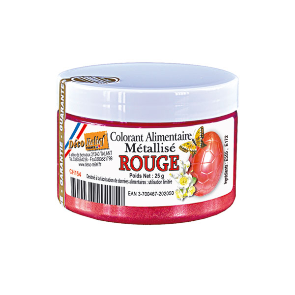 Colorant violet-rouge intense (poudre alimentaire) 50 g - Deco Relief