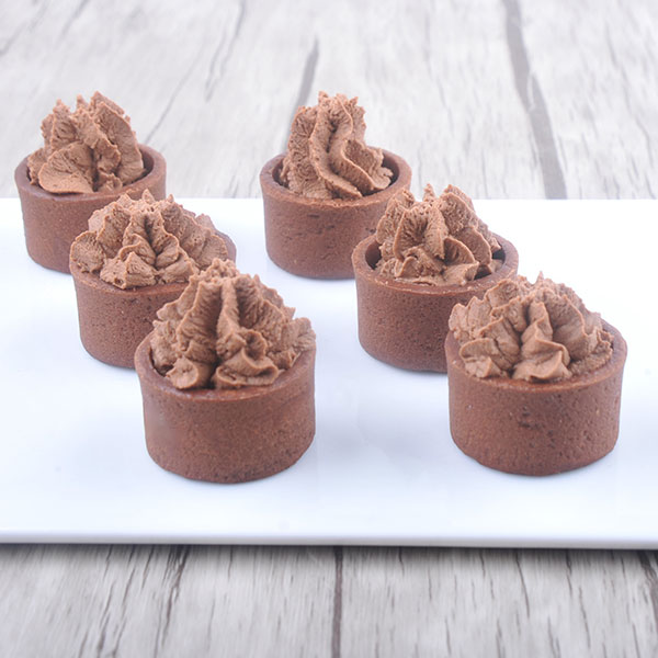 3kg/6x500g Vegan Chocolate Mousse in Piping Bag Dk